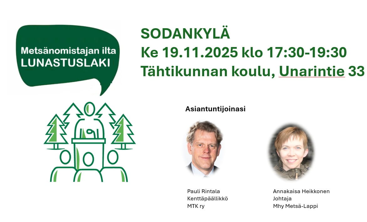 Metsänomistajan ilta Sodankylässä - Lunastuslaki haltuun